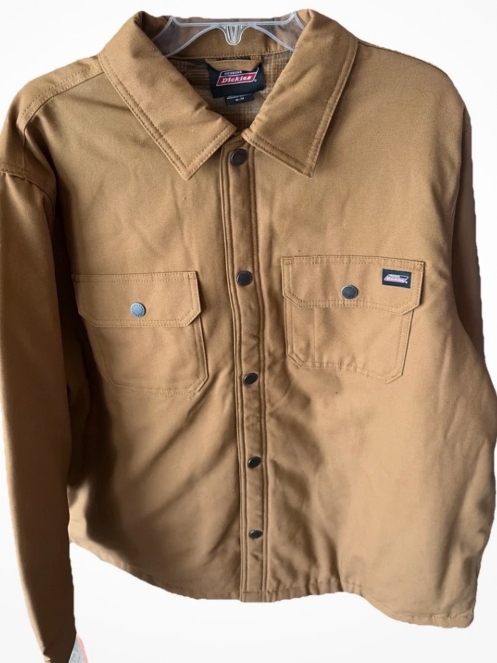 Dickies Men’s Jacket in Brown Workwear Canvas